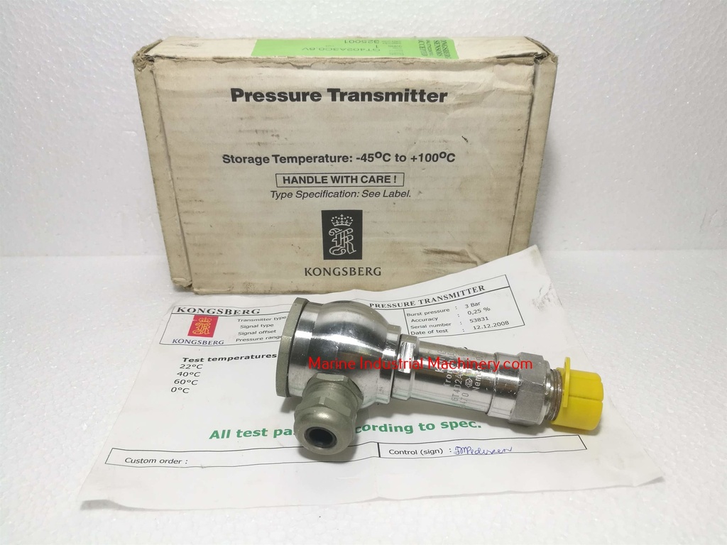 Kongsberg GT402ACO,6V Pressure Transmitter