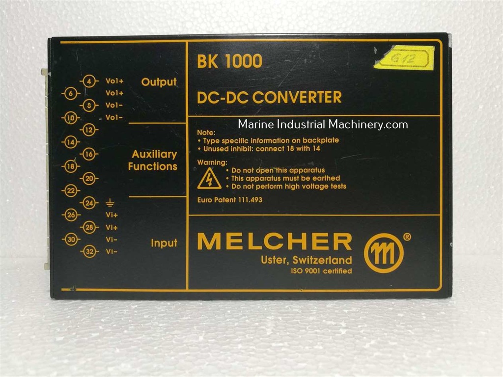 Melcher BK 1000 DC-DC Converter