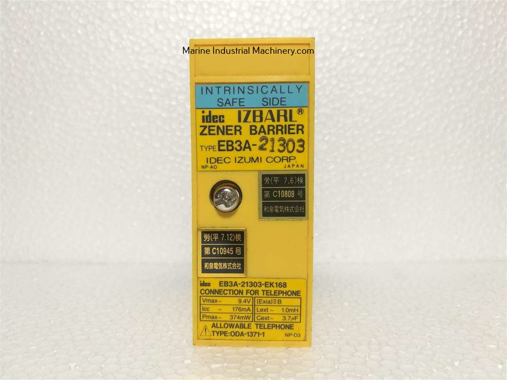 IDEC EB3A-21303 Zener Barrier