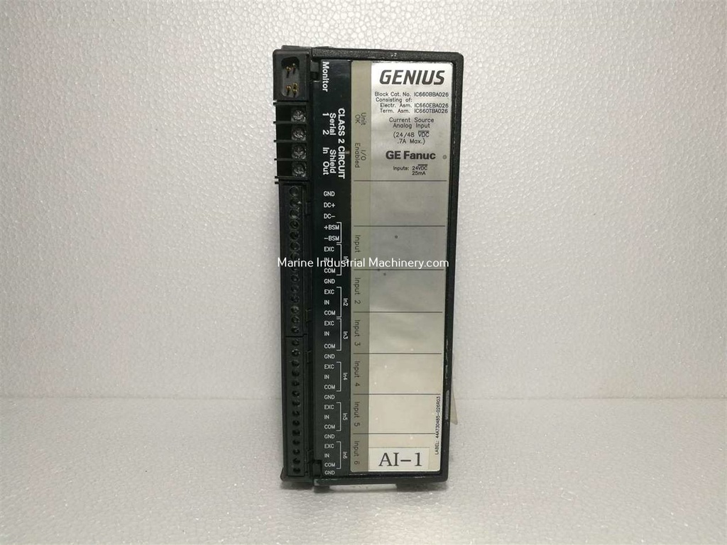 GE Fanuc IC660BBA026 Analog Input block