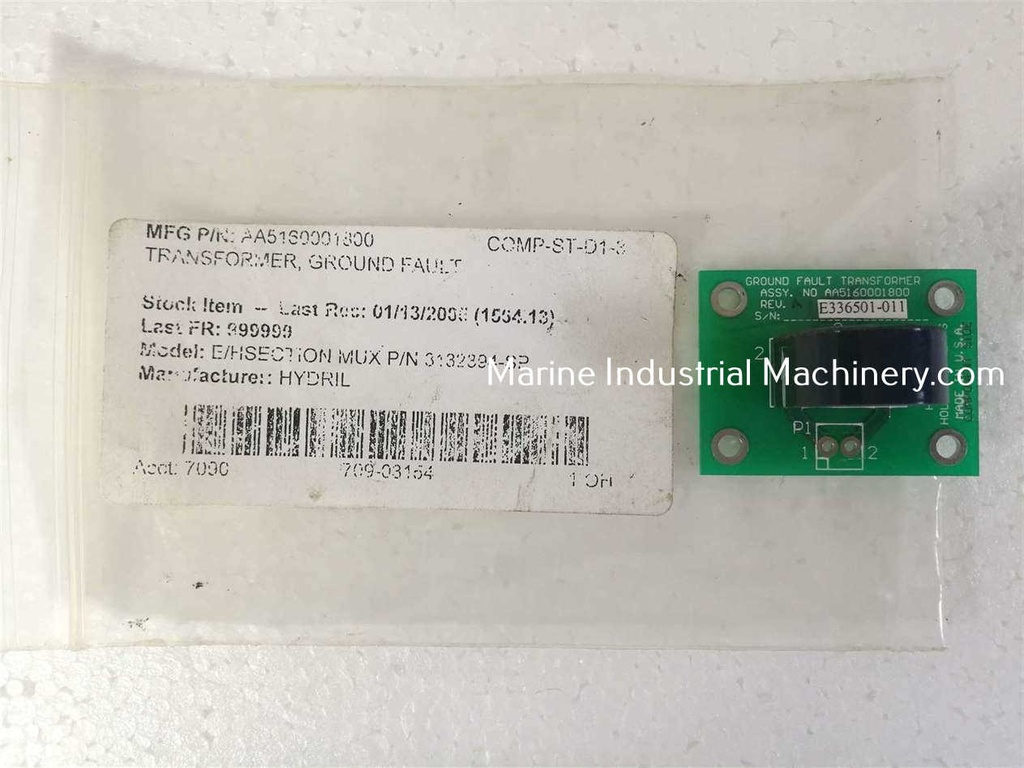 Hydril AA5160001800 Ground Fault Transformer