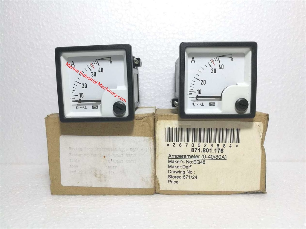 DEIF EQ48-X Ampere Meter (0-40/80A)