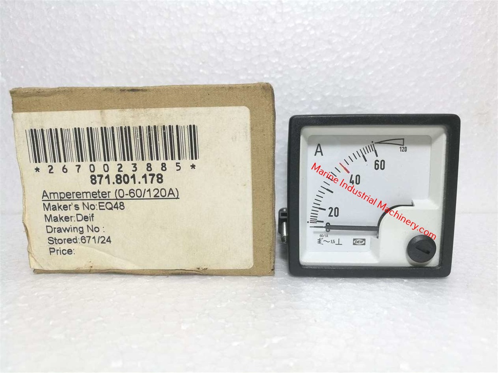 DEIF EQ48-X Ampere Meter (0-60/120A)