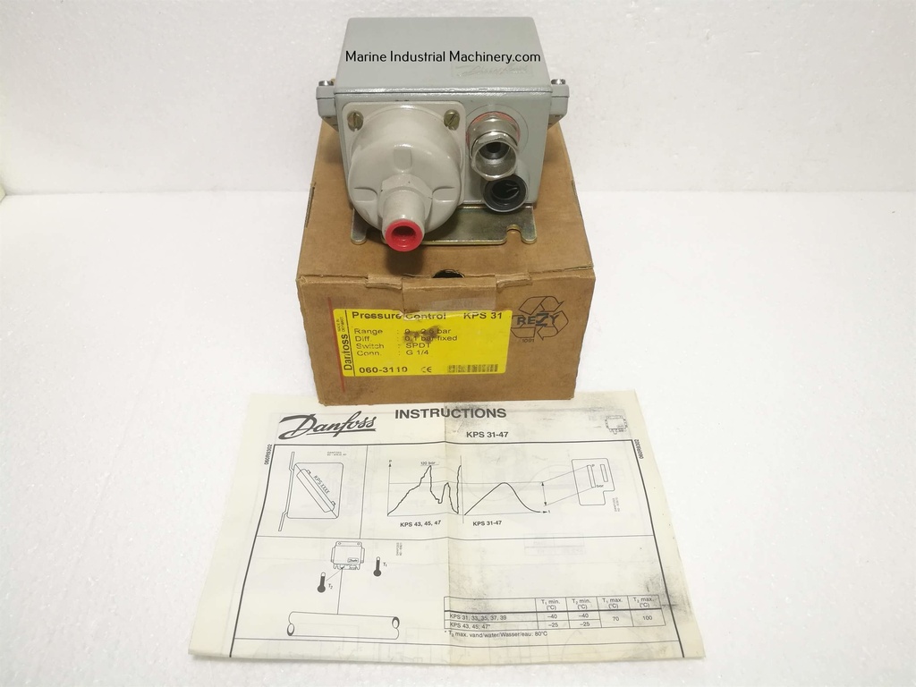 Danfoss KPS 31 060-3110 Pressure Switch