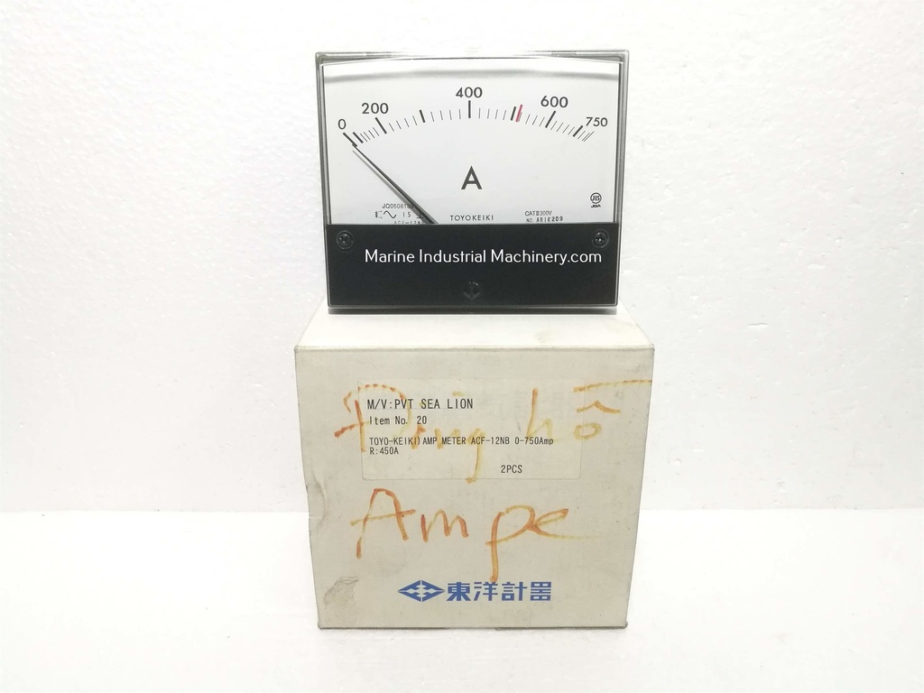 Toyo Keiki ACF-12NB AMP Meter (0-750Amp)