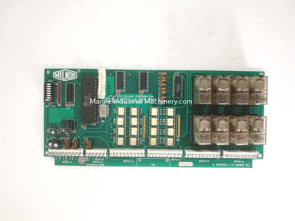 Pellerin Milnor 08BS816AT Serial 8 Output,16 Input Board