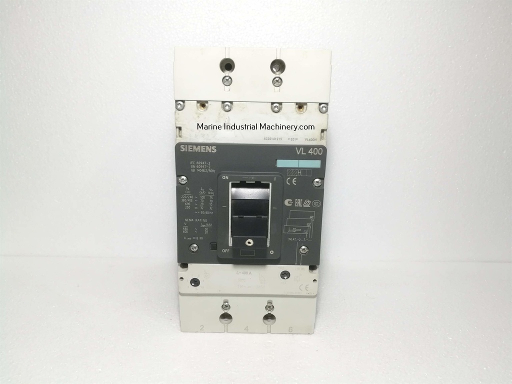 Siemens VL400 Molded Case Circuit Breaker | Marine Industrial Machinery