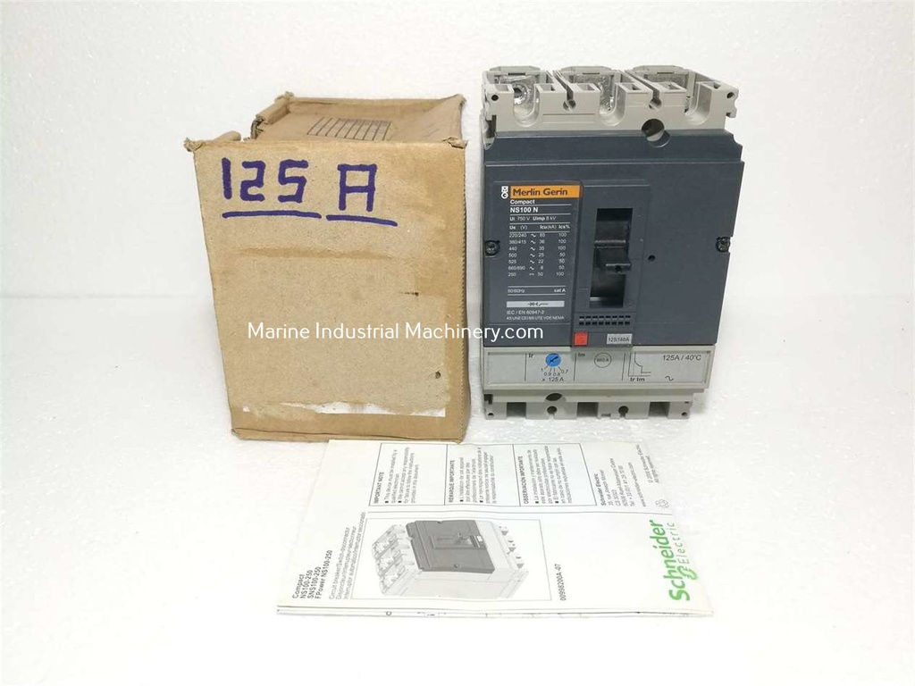 Merlin Gerin Schneider Electric NS100 N Compact Circuit Breaker ...