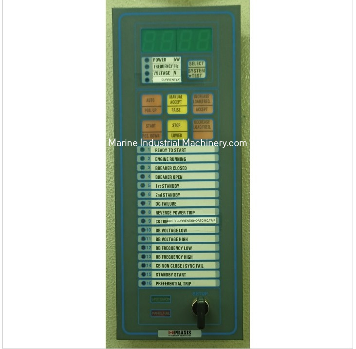 Praxis Mega Guard For Generator Control On MSB | Marine Industrial ...