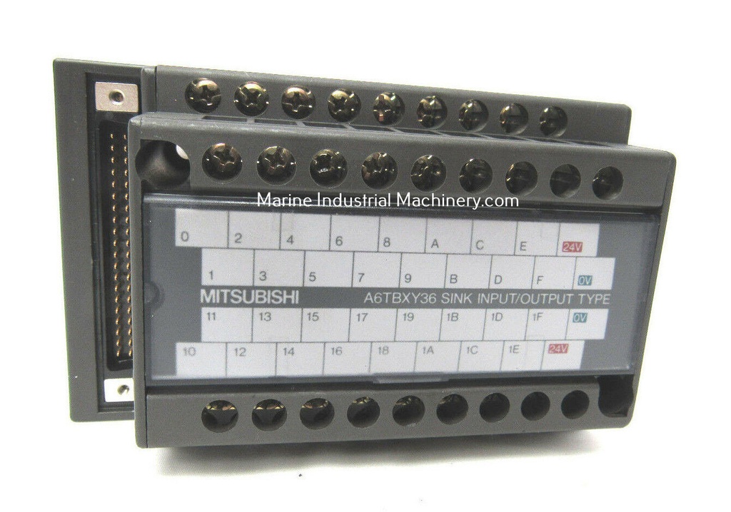 Mitsubishi A6TBXY36 Sink Input/Output Terminal Board Module | Marine ...