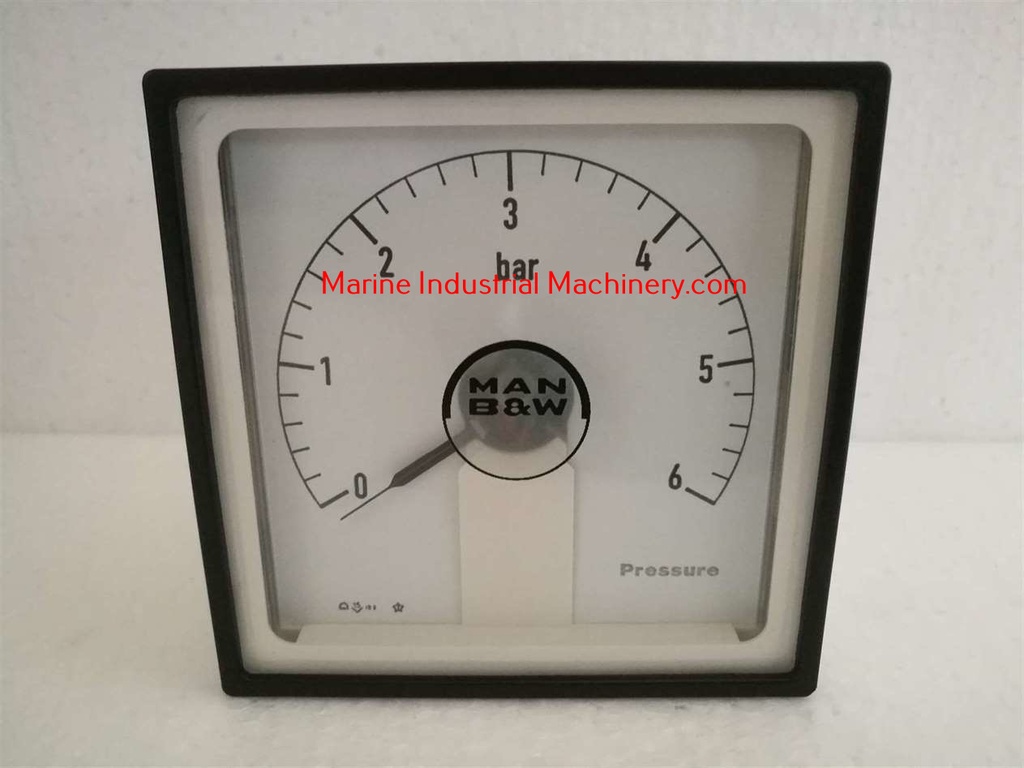 Man B&W Pressure Indicator 0-6 Bar | Marine Industrial Machinery