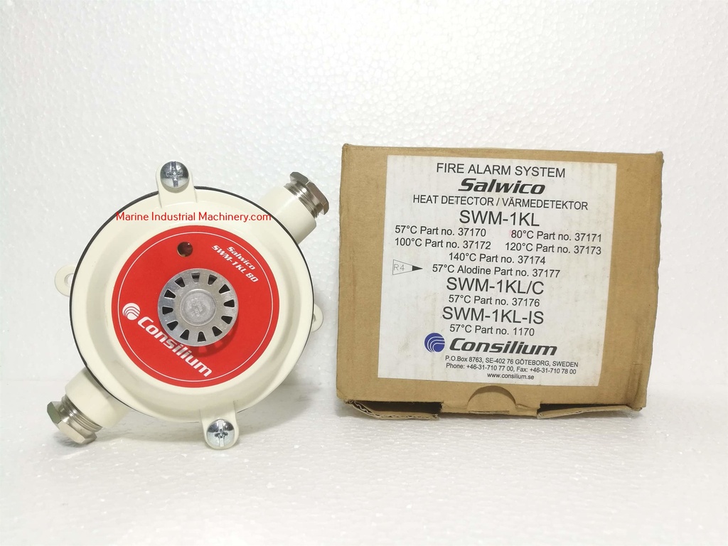 Consilium Salwico SWM-1KL 80 Heat Detector Fire Alarm System | Marine ...