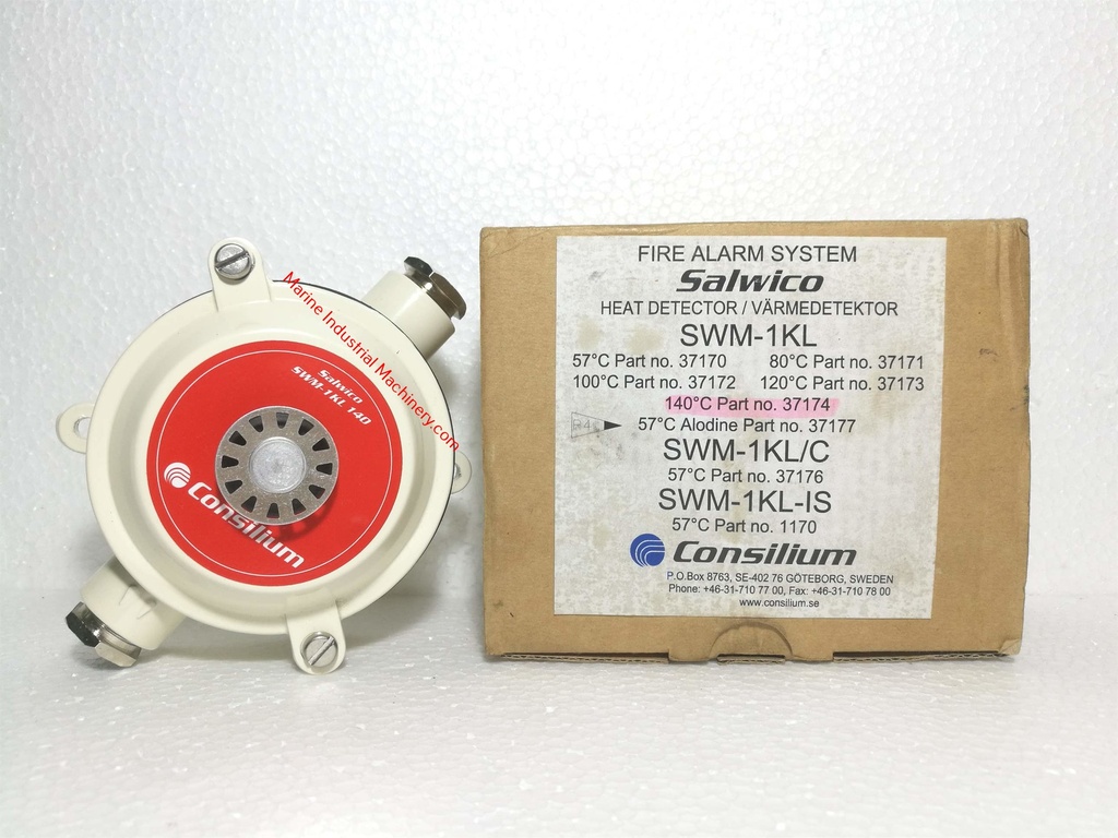 Consilium Salwico SWM-1KL 140 Heat Detector Fire Alarm System | Marine ...